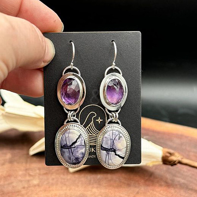 Alloy Enamel Dangle Earrings FS-WG6E131-02-1