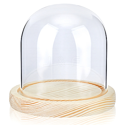 Arch Glass Dome Cover AJEW-WH0596-866C-02-1