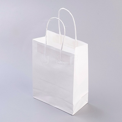 Pure Color Kraft Paper Bags AJEW-G020-D-03-1