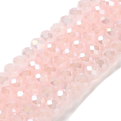 Baking Electroplate Glass Beads Strands DGLA-A039-J10mm-B14-1