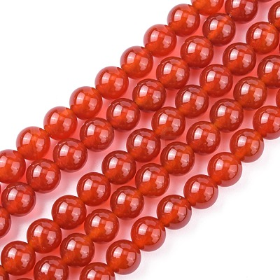 Natural Carnelian Beads Strands X-G-C076-8mm-2A-1