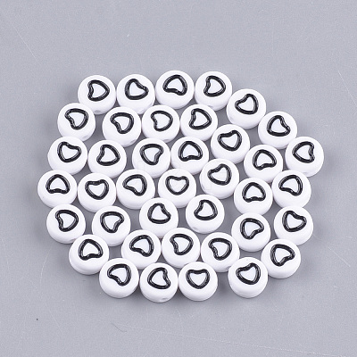 Opaque Acrylic Beads X-MACR-S273-17-1