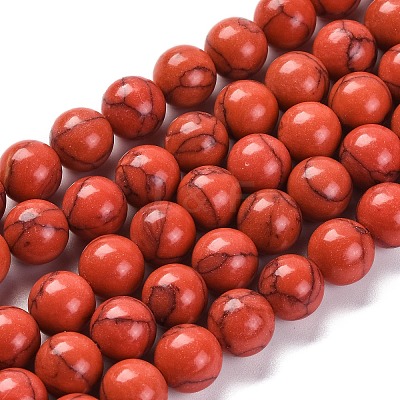 Synthetic Turquoise Beads Strands G-L605-G01-03D-1