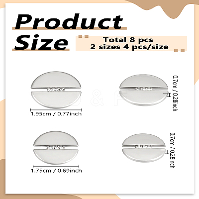 8Pcs 2 Style Alloy Rhinestone Shank Buttons BUTT-LP0001-92-1