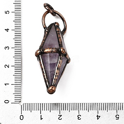 Natural & Synthetic Mixed Gemstone Pendants G-B149-06R-1