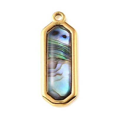 Paua Shell Pendants SSHEL-B145-01A-G-1