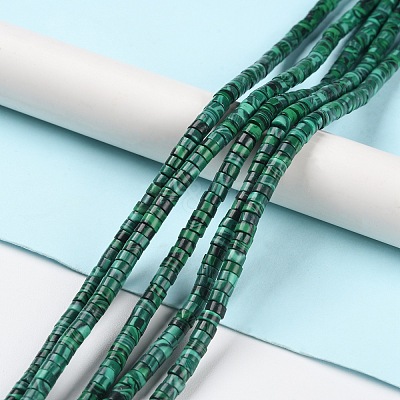 Synthetic Malachite Beads Strands G-M401-D01-1
