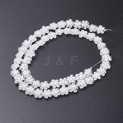 Handmade Millefiori Glass Bead Strands X-LAMP-J035-8mm-42-1