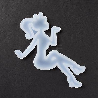 Lively Lady Shape Food Grade Silhouette Silicone Lollipop Molds DIY-D069-10-1