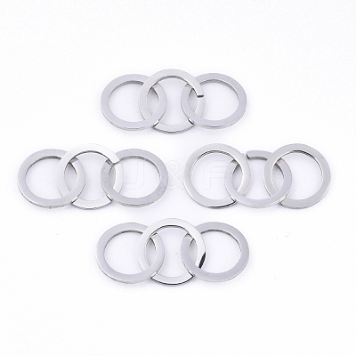 Tarnish Resistant 201 Stainless Steel Linking Rings STAS-N091-127-1