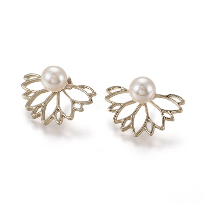 Alloy Stud Earrings EJEW-H107-01G-1
