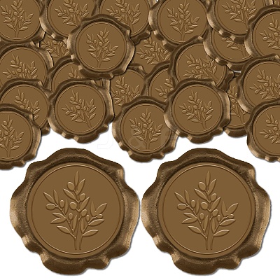50Pcs Adhesive Wax Seal Stickers DIY-CP0010-99B-1