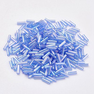 Glass Bugle Beads SEED-E001-9mm-166-1