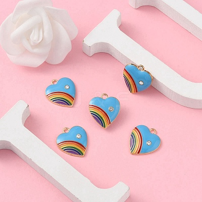 Alloy Enamel Pendant ENAM-YW0002-36E-1