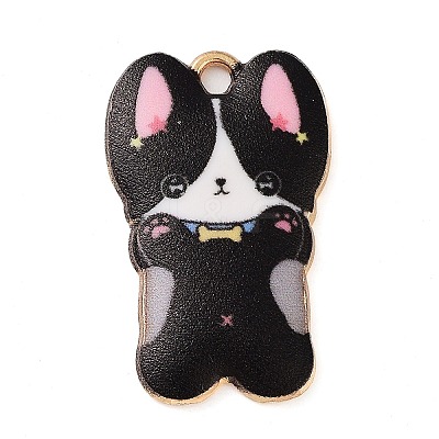 Rack Plating Alloy Enamel Pendants FIND-Q099-10G-04-1