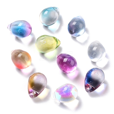 Electroplate Glass Charms X-GLAA-P049-C-1