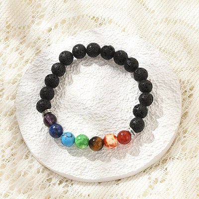 Yoga Chakra Jewelry BJEW-K142-A-1