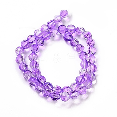 Transparent Glass Beads Strands GLAA-F114-02A-01-1