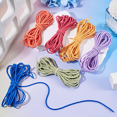 30M 6 Colors Polyester Elastic Cords EC-TA0001-07B-1
