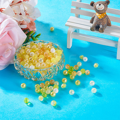 300Pcs 10 Styles Mixed Styles Acrylic Beads MACR-TA0001-84B-1