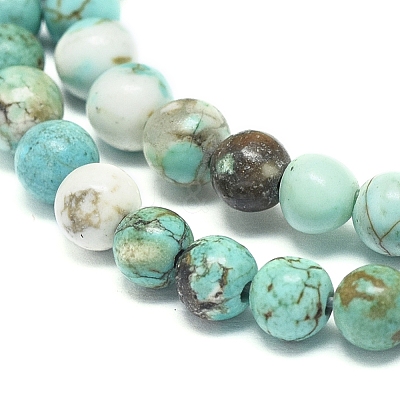 Natural Howlite Beads Strands G-L555-02-10mm-1