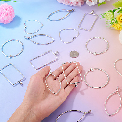 24Pcs 4 Styles Tibetan Style Alloy Connector Charms TIBEP-TA0001-45-1