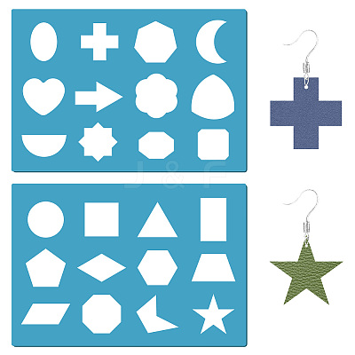 Acrylic Earring Handwork Template DIY-WH0359-024-1
