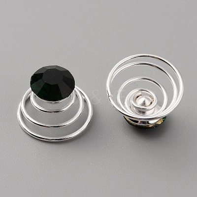 Fashion Iron Spirl Coils Hair Clip OHAR-WH0021-15G-1