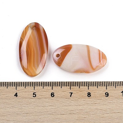 Natural Agate(Dyed & Heated) Pendants G-H082-01-1