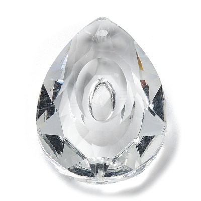 Transparent Glass Pendants GLAA-R223-03C-1