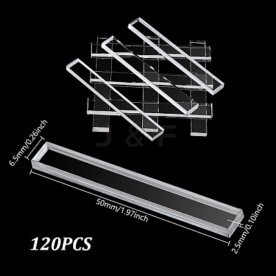 120Pcs Transparent Acrylic Sheets FIND-GA0007-20B-1