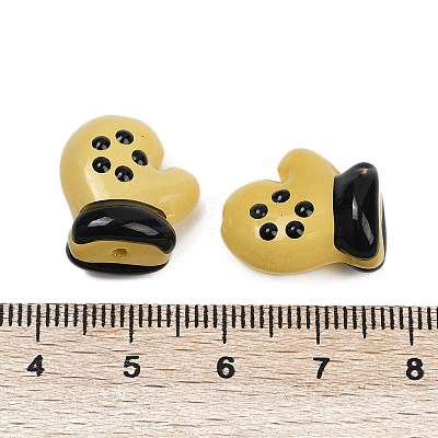 Baking Paint Glass Enamel Beads LAMP-R004-07E-1