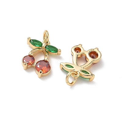 SHEGRACE Brass Colorful Cubic Zirconia Charms XGRQ4G282-670G-1