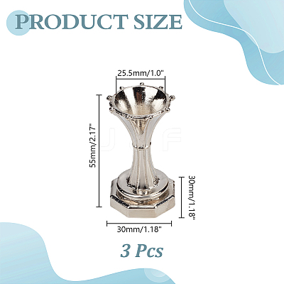 Alloy Crystal Ball Holders AJEW-WH0752-668P-1