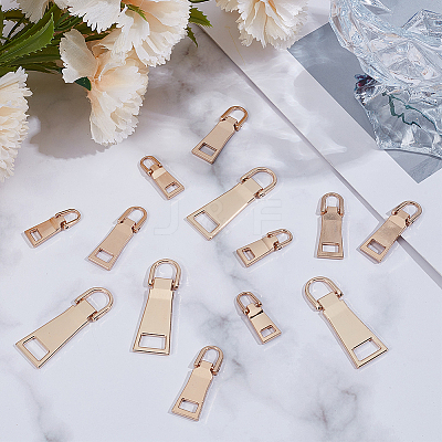 18Pcs 3 Styles Alloy Zipper Pull Tabs FIND-CY0001-83LG-1