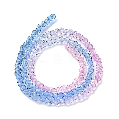 Transparent Painted Glass Beads Strands DGLA-A034-T2mm-A08-1