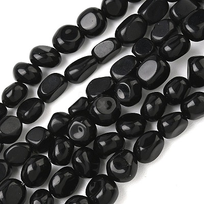 Natural Obsidian Beads Strands G-C286-A02-1