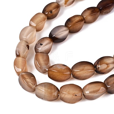 Natural Agate Beads Strands G-Q604-02A-03-1