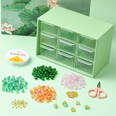 DIY Lampwork Beaded Bracelet Making Kit DIY-FZC0001-01B-1