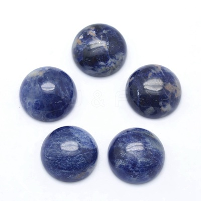 Natural Sodalite Cabochons G-P393-R45-12MM-1