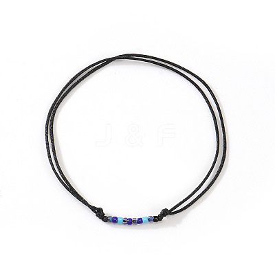 Glass Seed Beads Braided Bead Bracelets UB5281-7-1