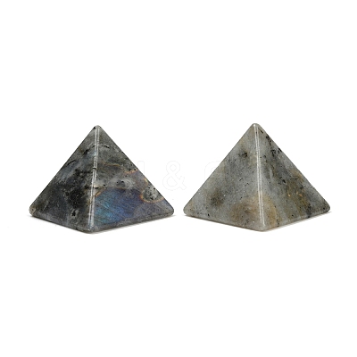 Natural Labradorite Orgonite Pyramid Display Decorations G-C186-07H-1