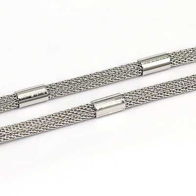 Tarnish Resistant 304 Stainless Steel Mesh Chains CHS-L001-21-1