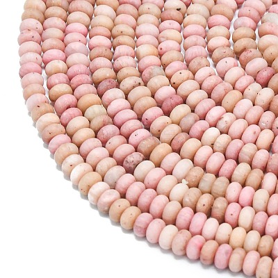 Natural Rhodonite Beads Strands G-P575-A18-4x2mm-1