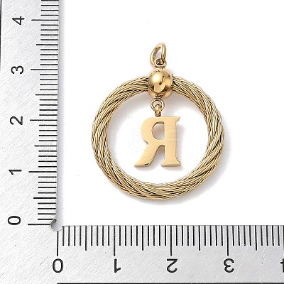 304 Stainless Steel Pendants STAS-D154-01R-G-1