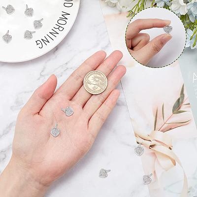 10Pcs Brass Micro Pave Cubic Zirconia Charms ZIRC-SC0001-14-1