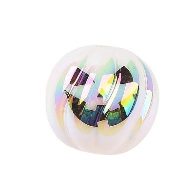 Halloween UV Plating Acrylic Beads OACR-M013-08A-04-1