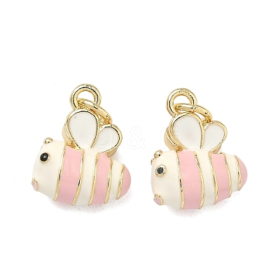 Brass Enamel Charms KK-F933-13G-02-1