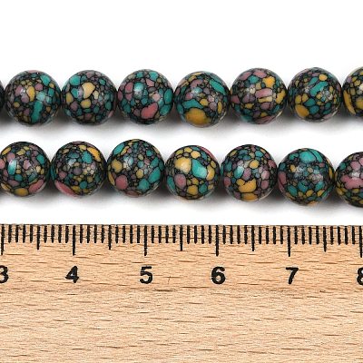 Natural Agate Beads Strands G-U030-C01-8mm-1