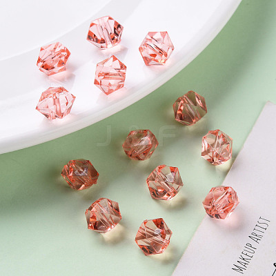 Transparent Acrylic Beads TACR-S154-15B-52-1